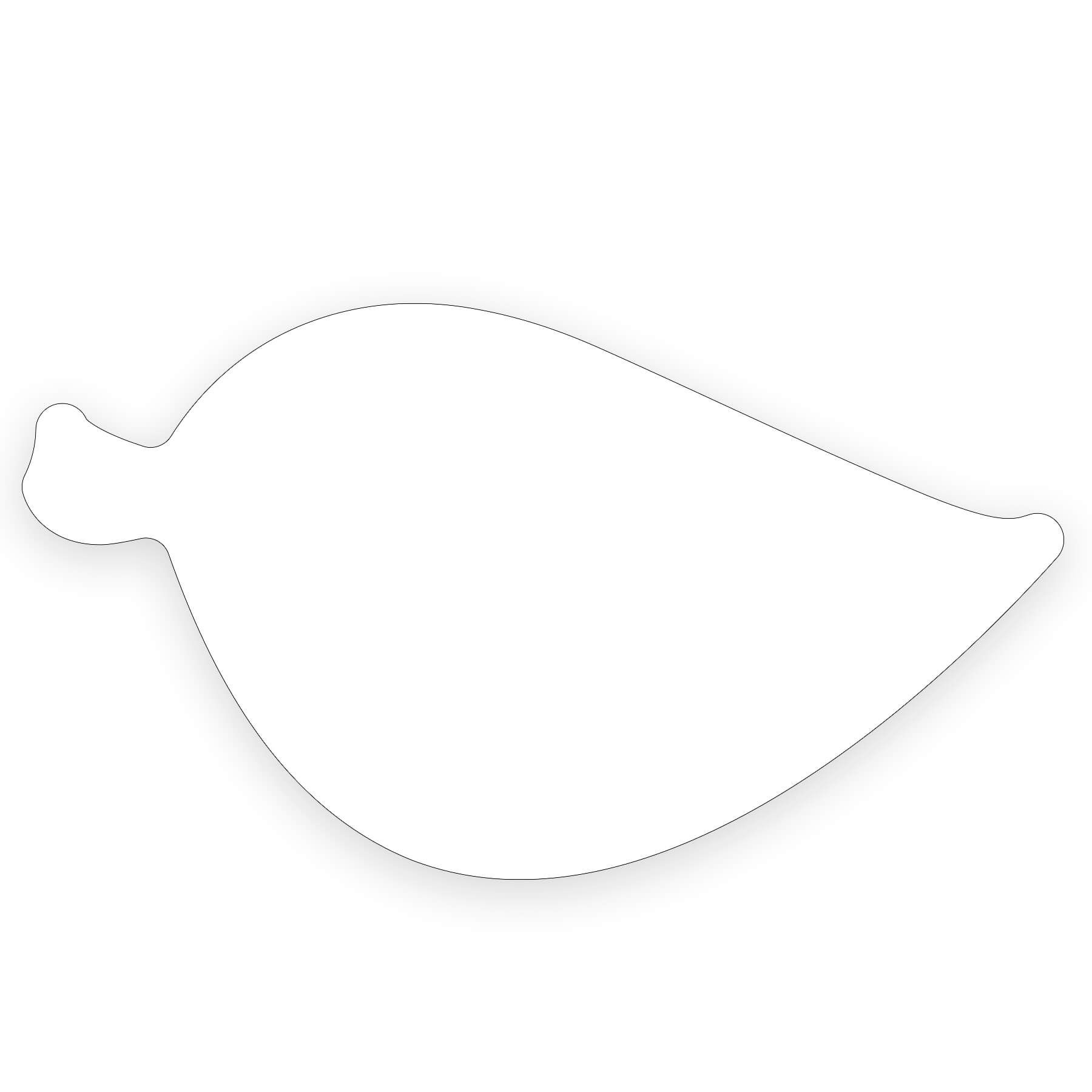Leaf Shaped NoteKeeper™ Magnet 35 Mil 4